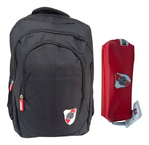 Super Combo Escolar Mochila + Cartuchera River Plate Lic Ofi 11