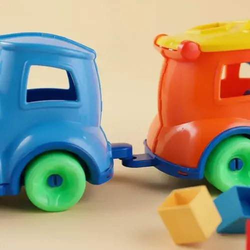 Tren Didáctico Doble Encastre Con Bloques Formas Arrastre Vs 10