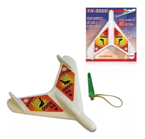 Avion De Juguete Vuela De Verdad Planeador Hasta 80 Mt Antex Color Blanco Personaje Nave