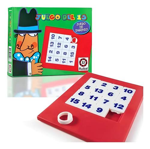 Juego Del 15 Juego De Mesa Ingenio Ordena Los Numeros Ruibal