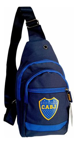 Bolso Morral Bandolera Riñonera Boca Juniors Reforzado Facha Boca Juniors Boca Clasico Azul 4