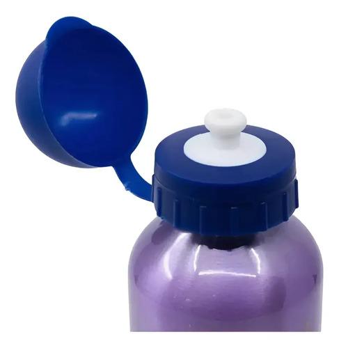 Botella De Aluminio Frozen 400 Ml Agua Bebidas Verano Disney Azul 7