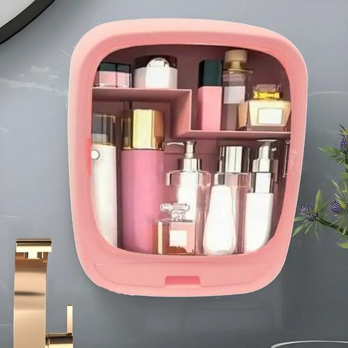 Organizador De Cosméticos Colgante Pared Baño Estantes Cajon 4