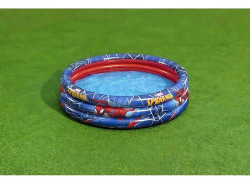 Pileta Inflable Spiderman Bebes Niños 122 Cm Agua Juegos 10