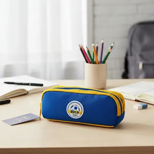 Cartuchera Boca Juniors Estuche Escolar Fútbol Licen Oficial 2