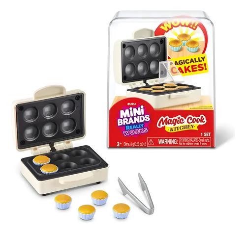 Mini Brands Magic Cook Electrodomesticos Cocina Funciona Luz Horno Cupcakes Blanco
