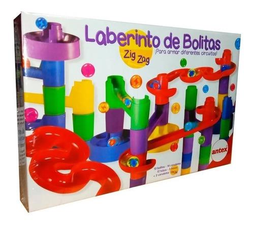 Juego De Mesa Laberinto De Bolitas Zig Zag Original Antex Multicolor 2