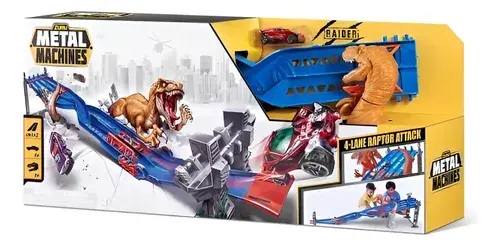 Pista Lanzadora Autos Metal Machine Dinosaurio Lane Madness Dino