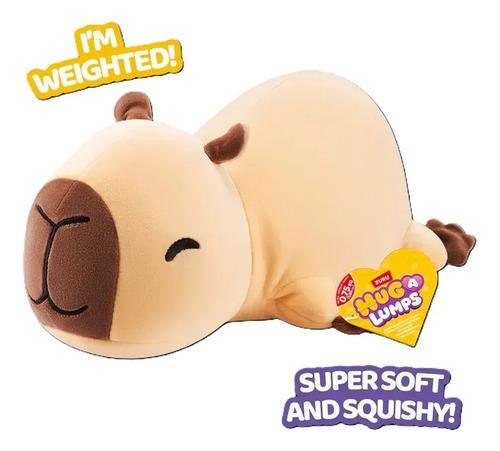 Peluche De Apego Hug A Lumps Mediano Para Abrazar Animales Carpincho 3