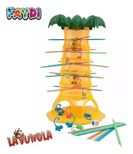 Juego De Mesa La Jungla Monitos Faydi 2-4 Jugadores Desde 3 Años 2