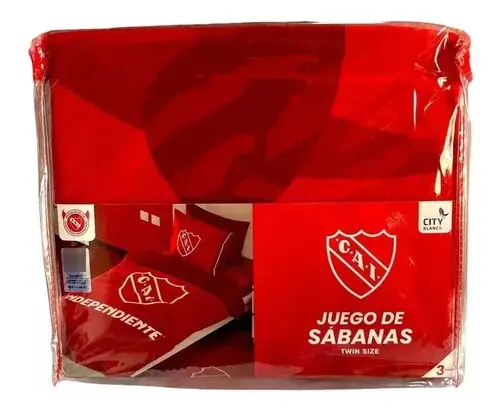 Juego De Sabana De Futbol Independiente Twin Size Licencia Independiente 4