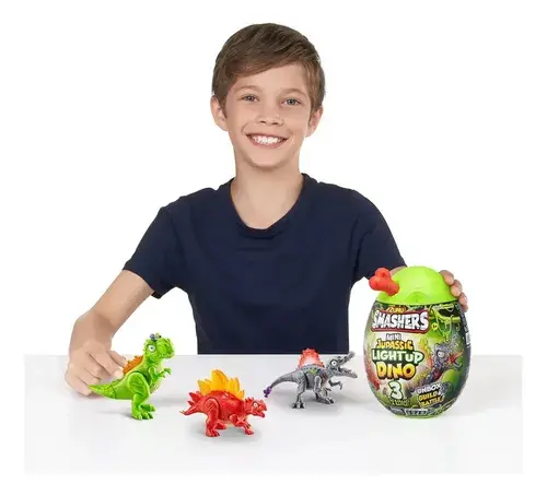Smashers Mini Egg Jurassic Light Up Dino +6 Sorpresas 7855 6