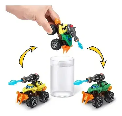 Capsula De 5 Sorpresas Monster Trucks Cambia Color 2