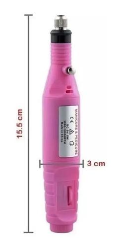 Torno Eléctrico Profesional Manos Uña Esculpida + Kit Fresas 5