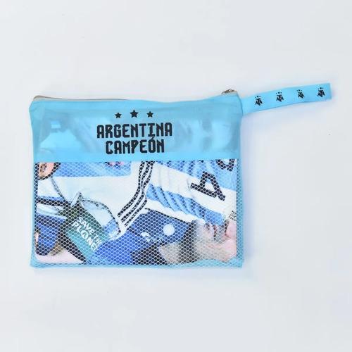 Toallon Secado Rapido Argentina Campeón 3 Estrella + Estuche 8