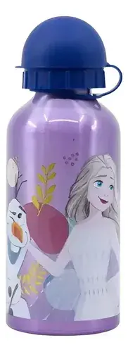 Botella De Aluminio Frozen 400 Ml Agua Bebidas Verano Disney Azul 5