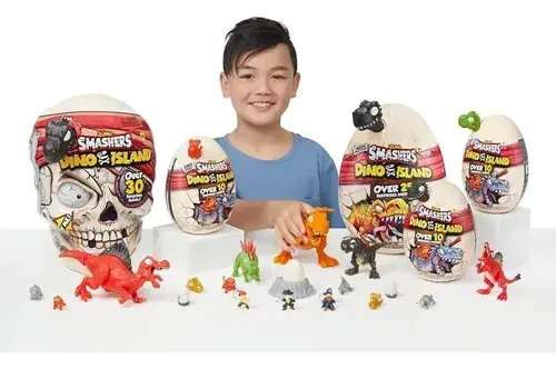 Dino Smashers Dinosaurio Island Huevo Con 25 Sorpresas Zuru 7