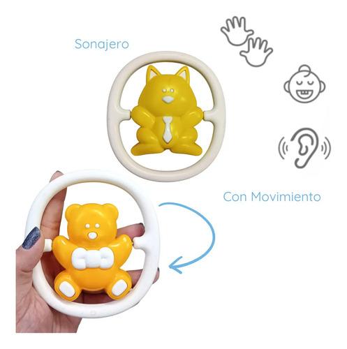 Sonajero De Osito Baby Puppe Para Bebés De 6 Meses Con Sonido Blanco, Naranja 7