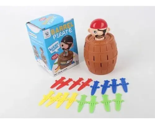 Juego Barril Pirata Con Muñeco Salta Juego De Mesa Prendas 2