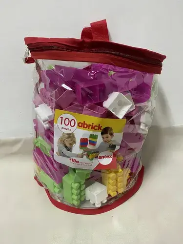 Bolson 100 Piezas Ladrillos Bloques - Abrick Antex 9057 2