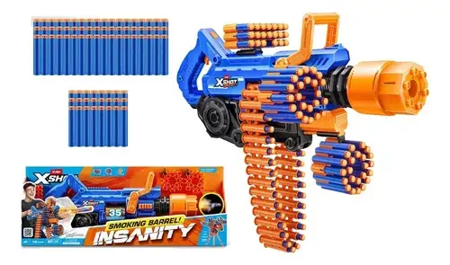 Lanzador X-shot Insanity Smoking Barrel 7664 Color Azul 8