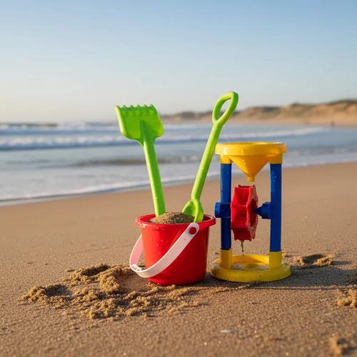 Juego De Playa Balde + Pala + Rastrillo + Molino Duravit 4