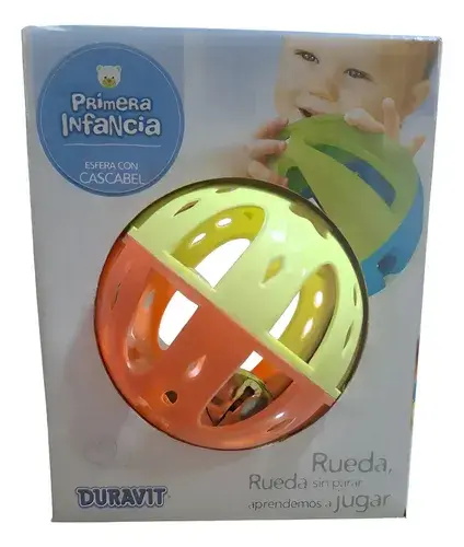 Pelota Sonajero Esfera Con Cascabel Juguete Primera Infancia Agua Esfera 8