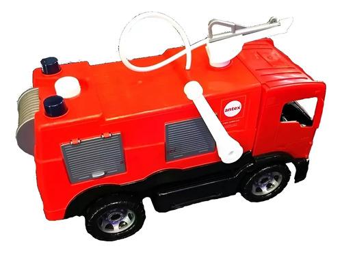 Super Camion De Bomberos Gigante Lanza Agua 1,5 Litros Antex Rojo