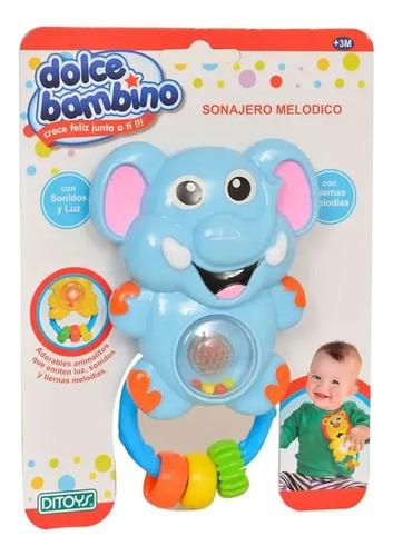 Sonajero Animalitos Didactico Poppi Baby Varios Diseños 6751 Celeste Elefante 2