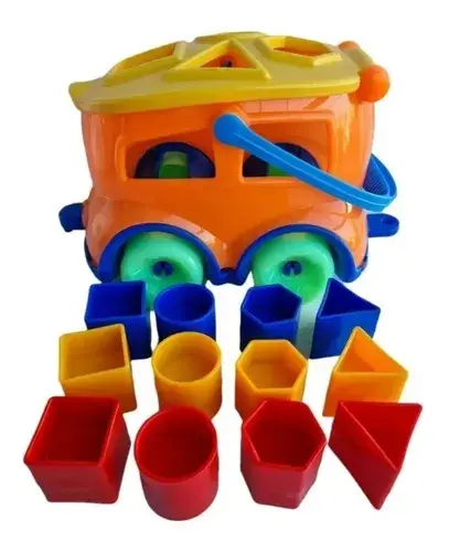 Vagon Didáctico Duravit Vehículo Con Bloques Encastre Color Multicolor 5
