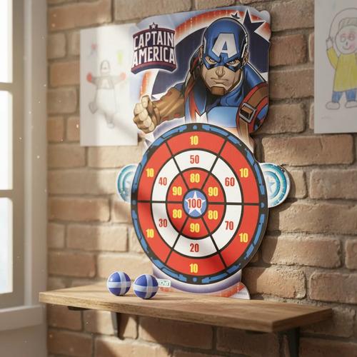Juego Tiro Al Blanco Marvel Avengers Con Pelotas De Velcro 2