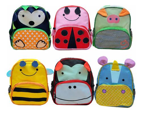 Mochila Jardin Infantil Niños Diseño Animales Puercoespin Puercoespín Joaquín Rayas 8