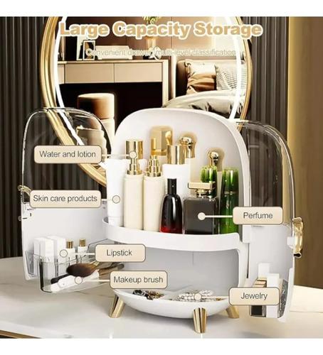 Organizador Porta Maquillaje Cosmeticos Make Up Capsula Gde Natural 8