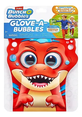 Guante De Burbujas Dinosaurio Burbujero Zuru Bunch O Bubbles Rojo 2