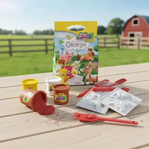 Juego De Masas Amiguitos De La Granja Animales Zoo Duravit 7