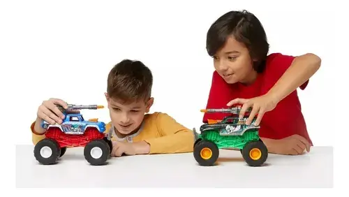 Camión Monster Truck Metal Machines Luces Sonido + Lanzador 5