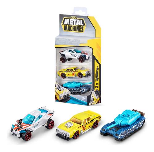 Autitos Autos Coleccion Metal Machines Pack X3 Zuru Surtido Metal Machine Multicolor 5
