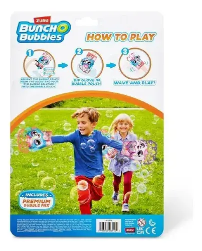Guante De Burbujas Gatito Burbujero Zuru Bunch O Bubbles Celeste Y Rosa 3