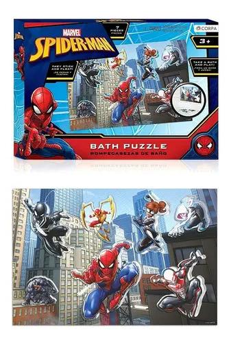 Rompecabezas Puzzle Spiderman Para El Baño O La Ducha 4