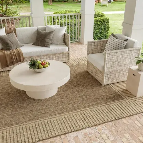 Alfombra Interior Exterior 60x90 Cm Nuloom Asha Marrón 60 Cm 90 Cm Marrón 4