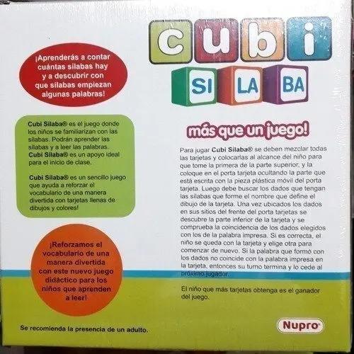 Juego De Mesa Didáctico Cubi Silabas Nupro 5