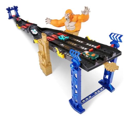 Pista Lanzadora De Autos Ataque Gorilla Attack Metal Machine Lane Gorilla Attack 5