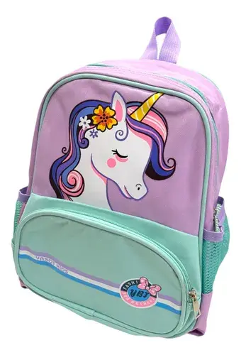 Mochila Infantil Jardin Unicornio Rosa Nena Escolar Colonia 7