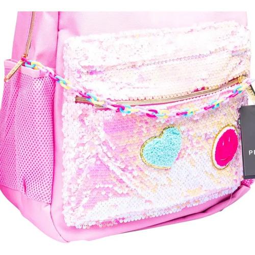 Mochila Escolar Unicornio Rosa Infantil Nena Primaria Grande 5