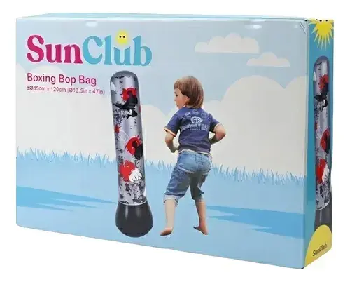 Puching Ball Inflable Juego Boxeo Infantil Extra Alto 120 Cm 3