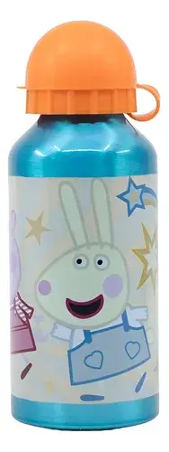 Botella De Aluminio Peppa Pig 400 Ml Agua Bebidas Verano