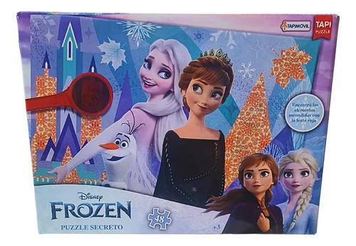 Puzzle Rompecabezas Frozen Secreto 48 Piezas Con Lupa Disney 8