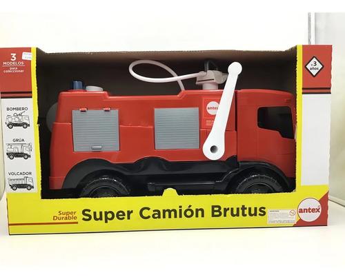 Super Camion Bomberos Lanza Agua Brutus Antex Rojo