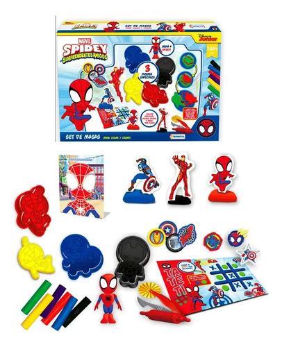 Spider-man Set De Mesa Con Masas,moldes Y Figuras Para Armar Spidey 3