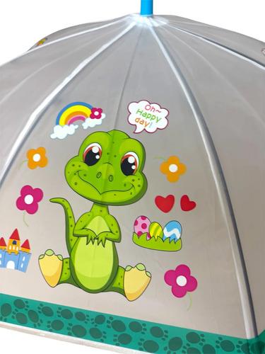 Paraguas Infantil Diseños Niños Varon Nena Princesas Dinos 4